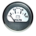 Faria Beede Instruments Spun Silver 2" Voltmeter (10-16 VDC) 16023